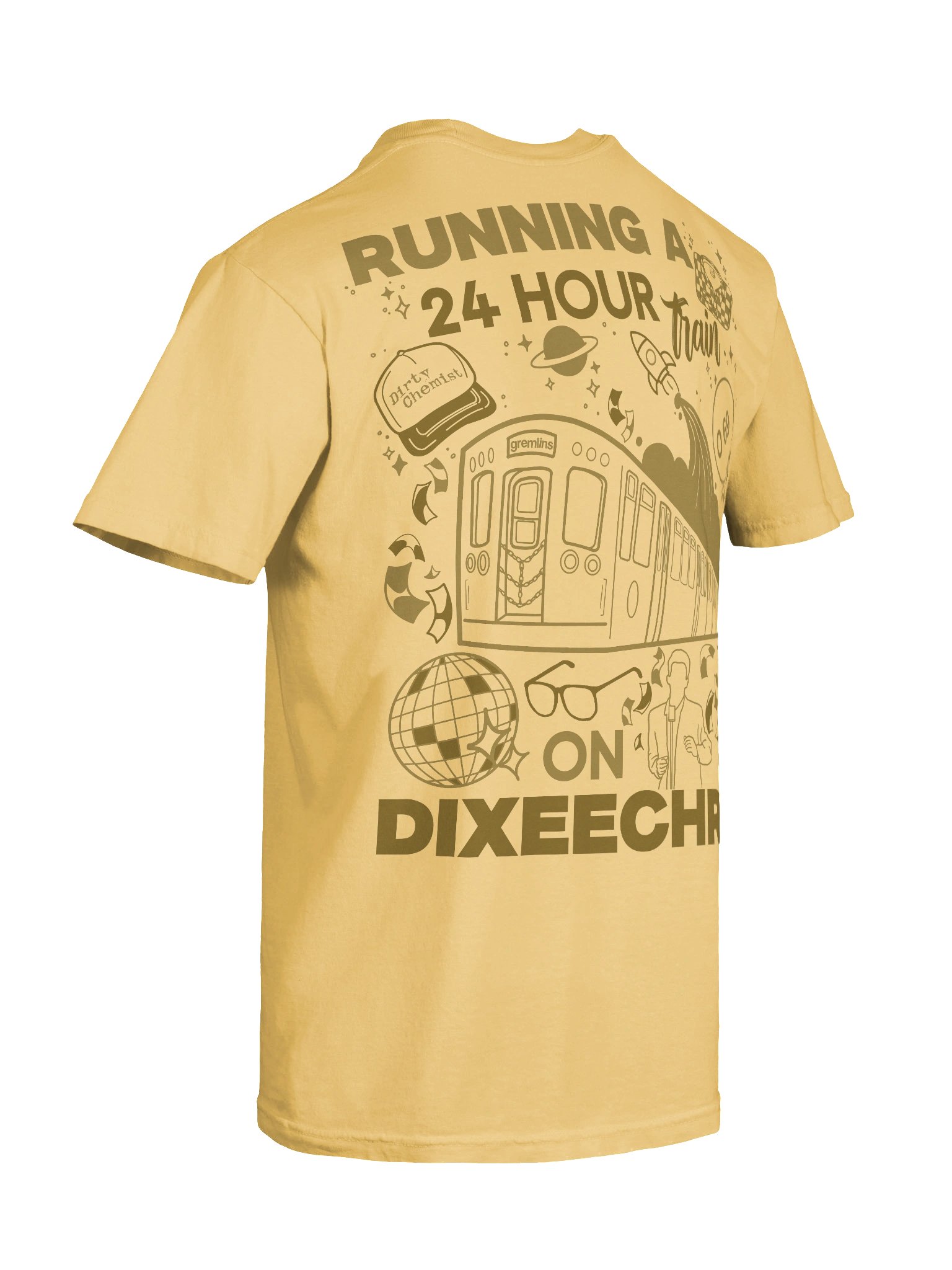 24hr Train Tee - Yellow product image (6)