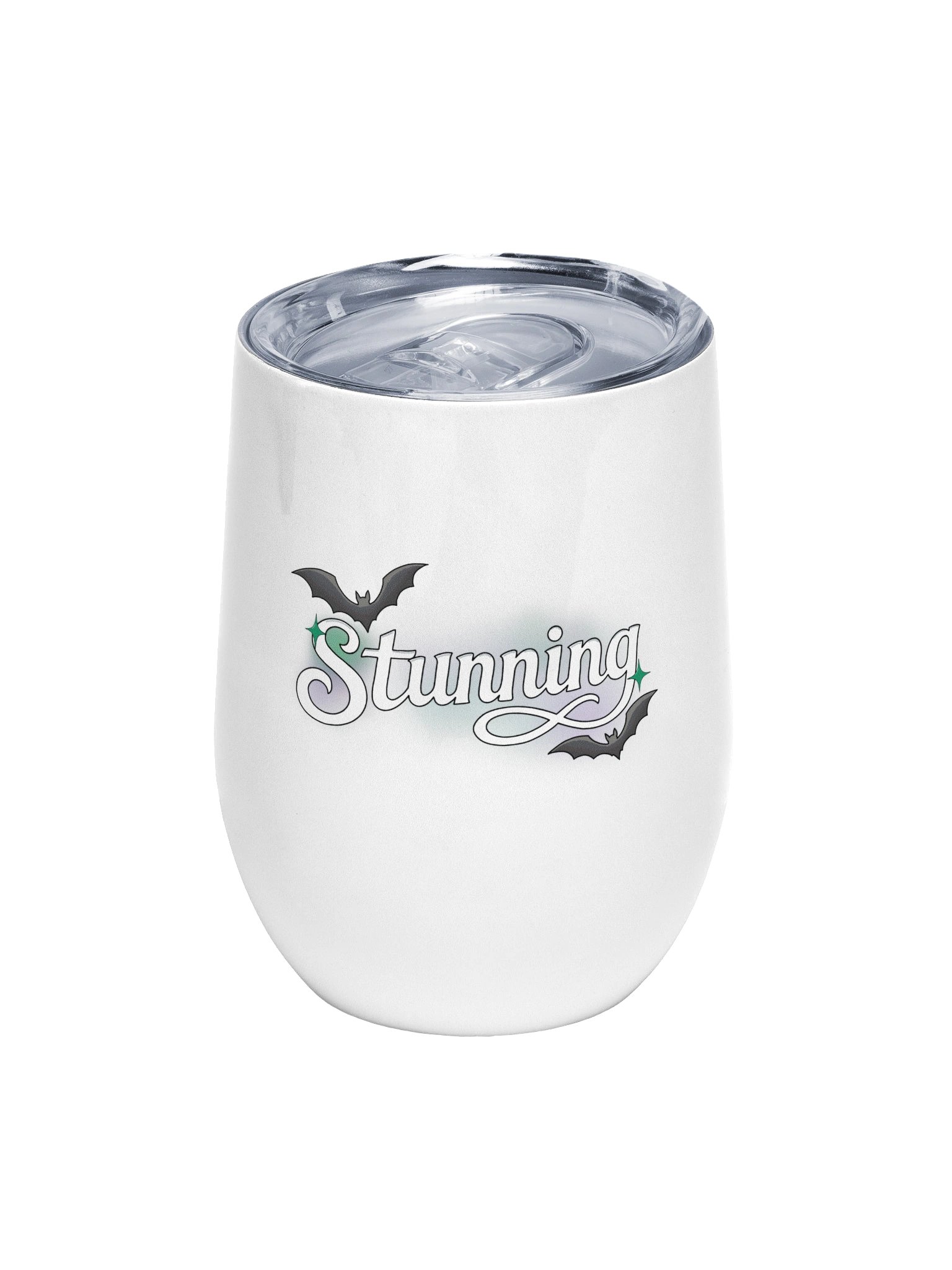 Stunning In White Double Walled Wine Tumbler product image (1)