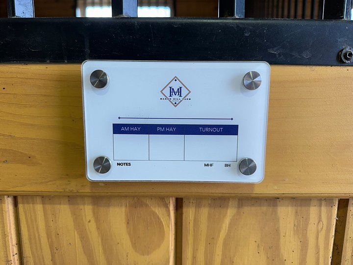 Custom Acrylic Mounted Stall Plates product image (1)