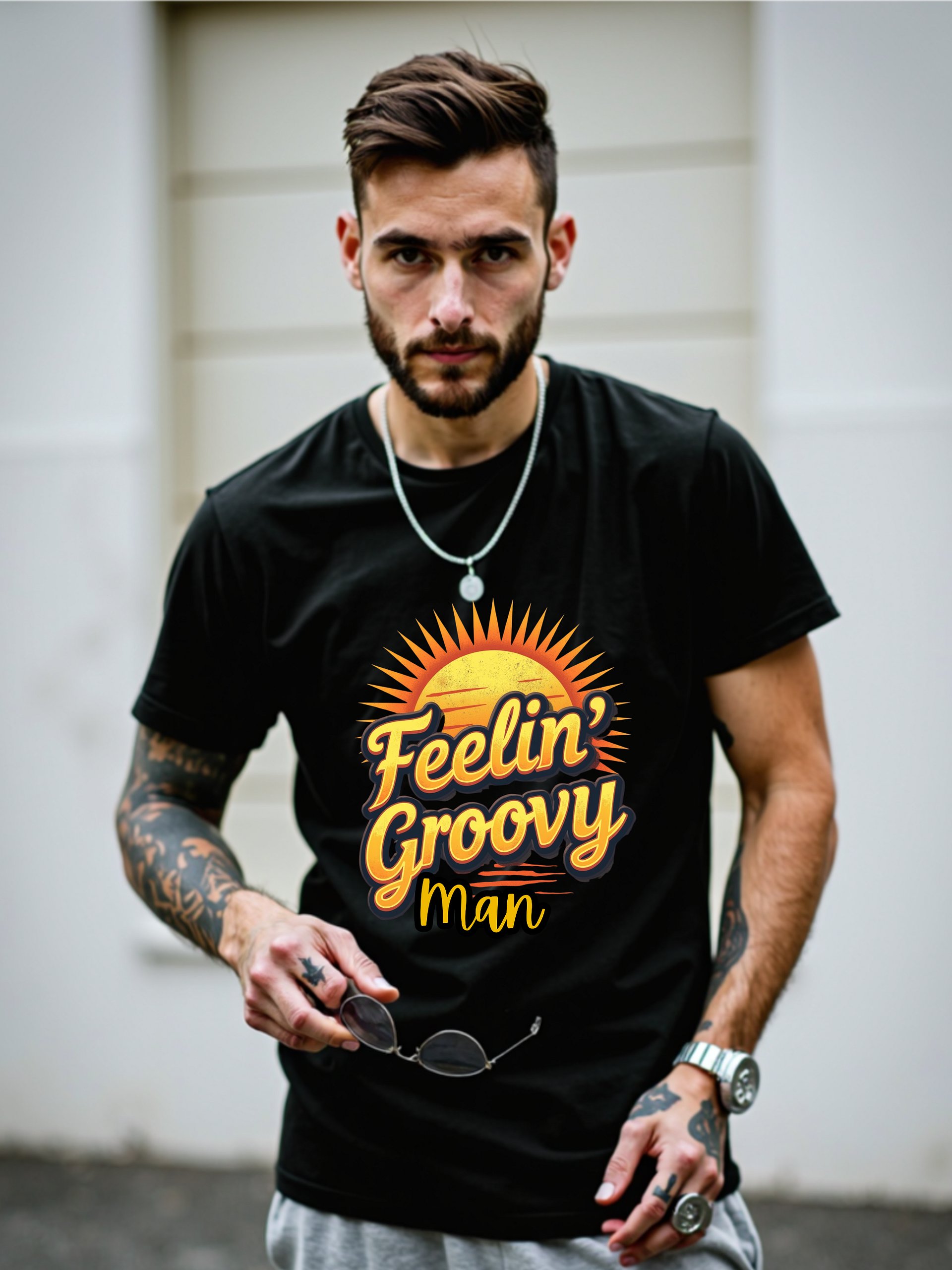 Groovy Sun Graphic T-Shirt product image (1)