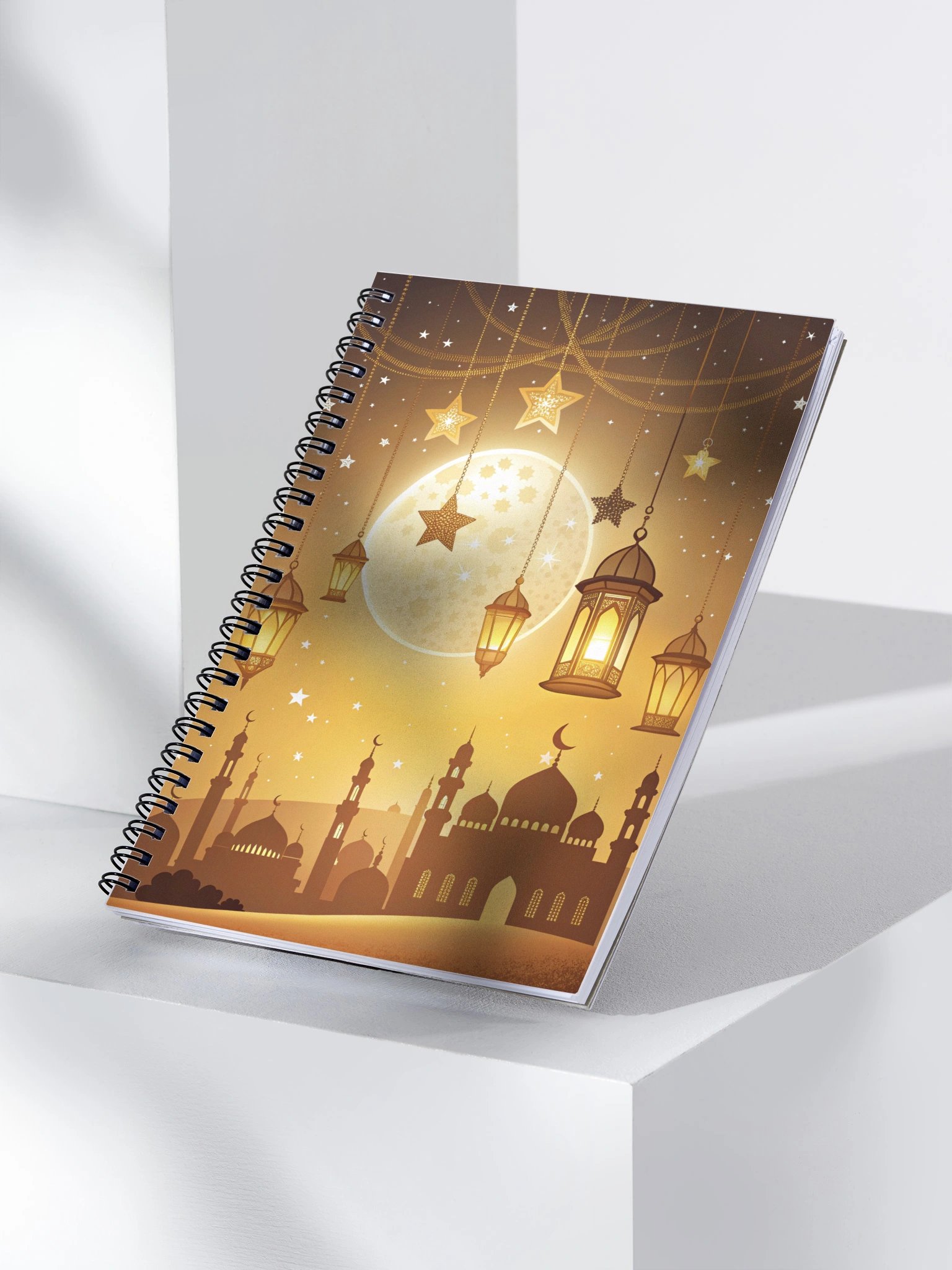 Moonlit Mosque Serenity Spiral Notebook product image (3)