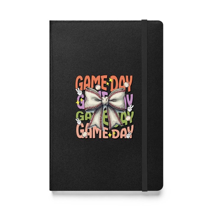 Game Day Bow Baseball Hardcover Journal product image (1)