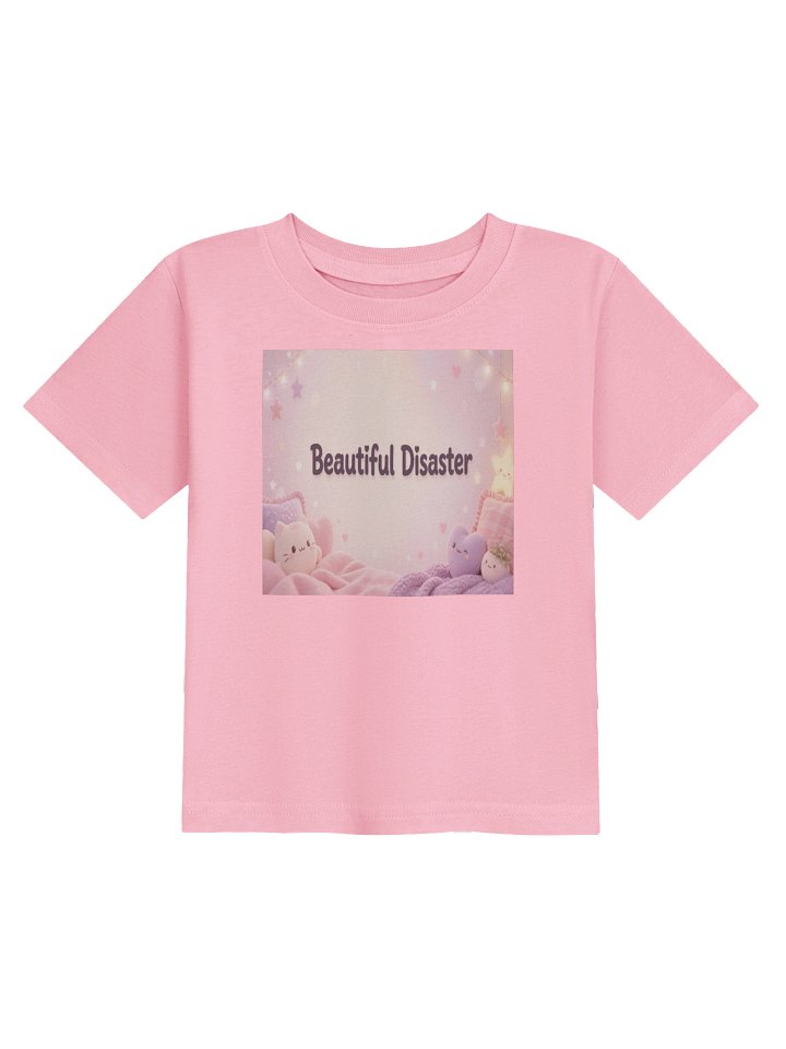 "Beautiful Disaster" Pastel Baby Tee product image (1)
