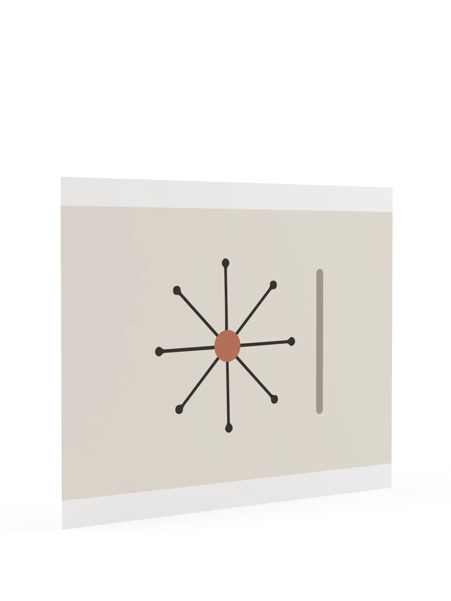 Atomic Starburst Print | Mid Century Bathroom Wall Art product image (9)