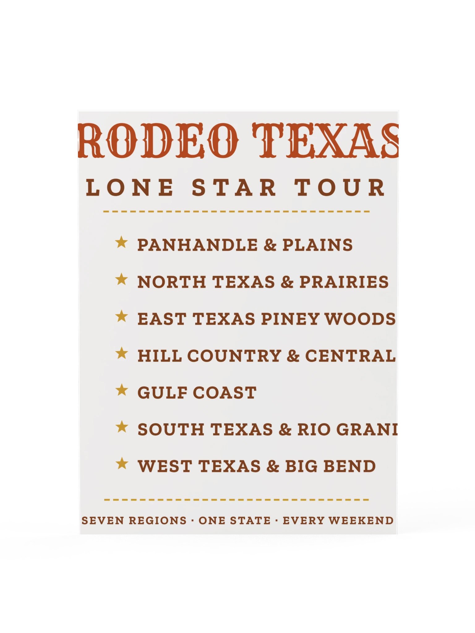 Lone Star Tour Poster product image (29)