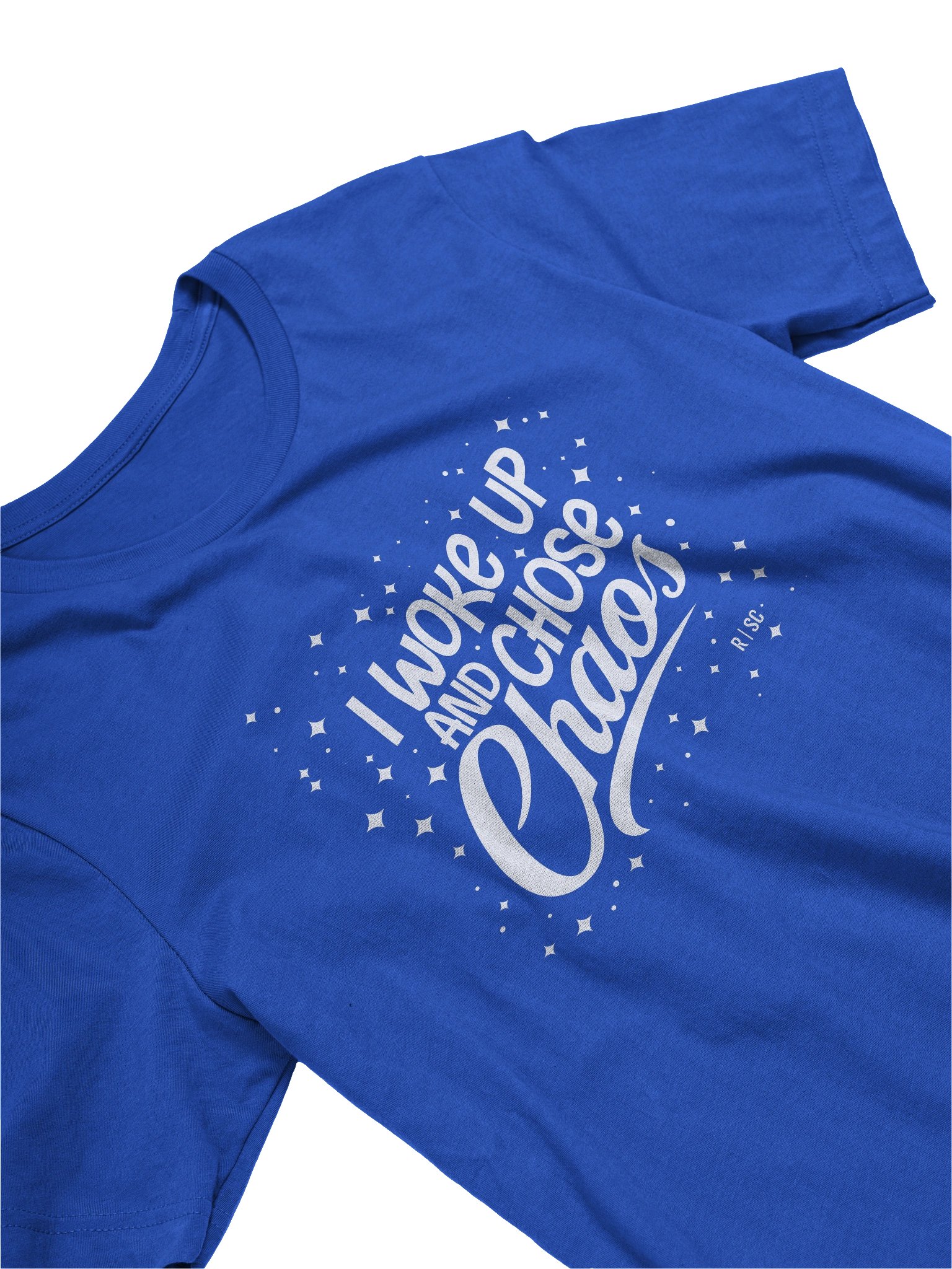 Woke Up and Chose Chaos T-Shirt (White) product image (3)