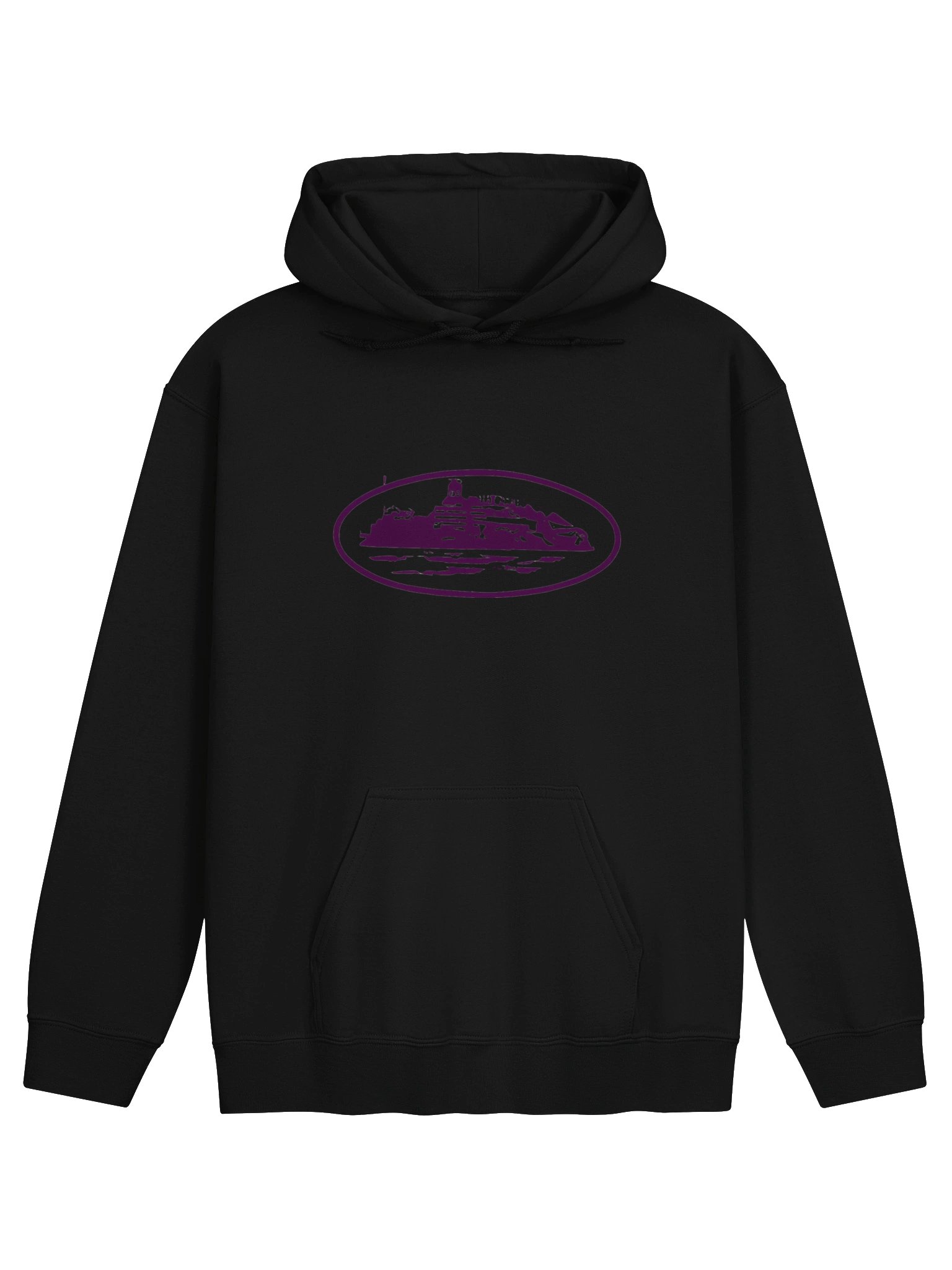 Corteiz Alcatraz Hoodie Black/Purple product image (1)