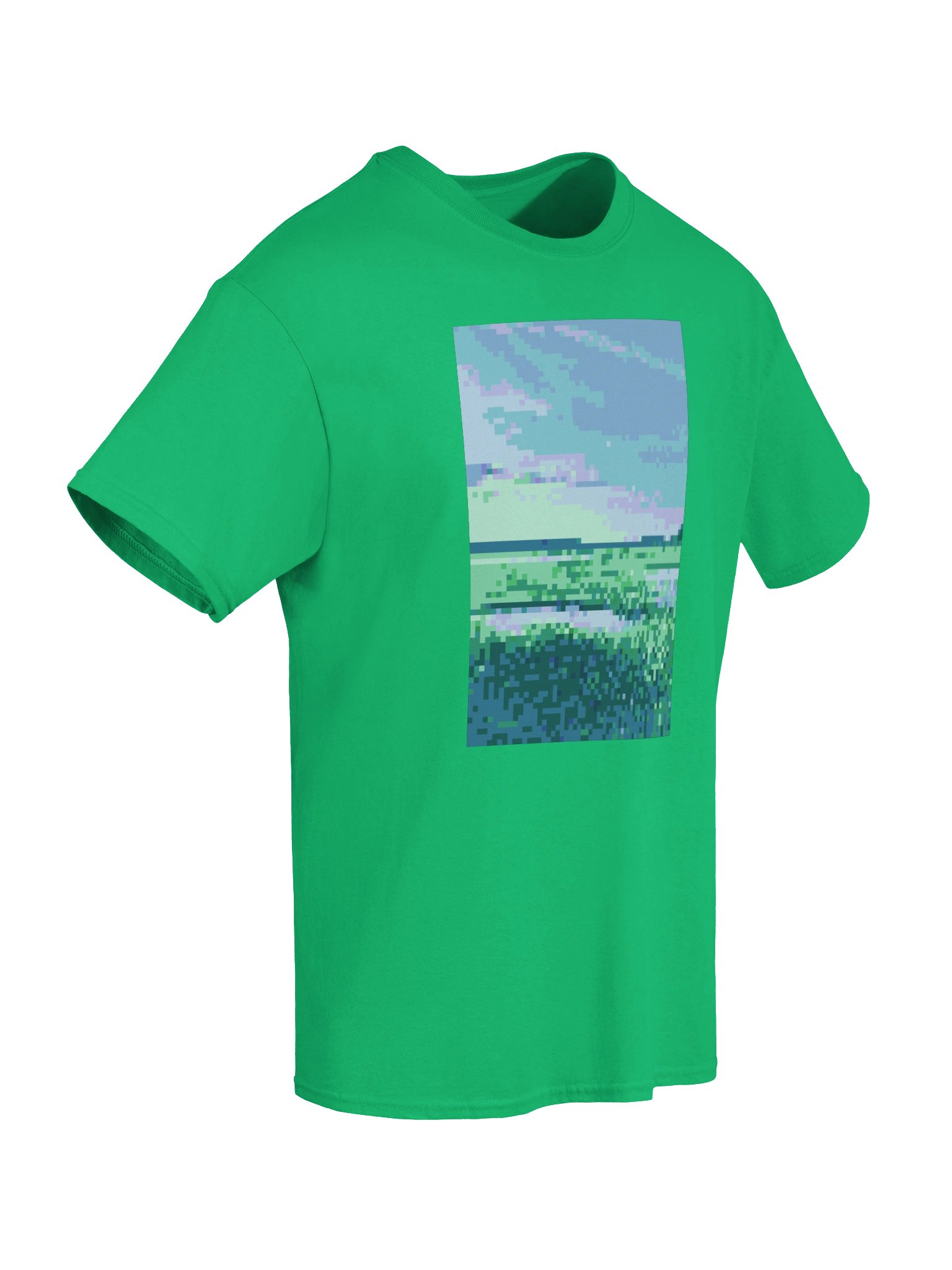 pixel vibrant marshlands graphic tee product image (6)