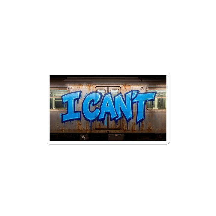 I Can't Subway Graffiti Die-Cut Magnet product image (2)