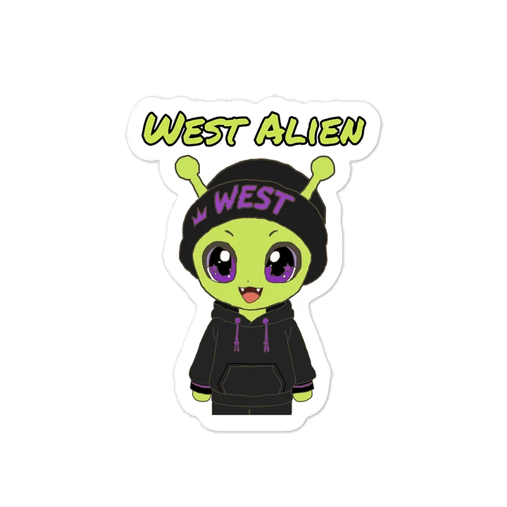 West Alien Vinyl Sticker product image (1)