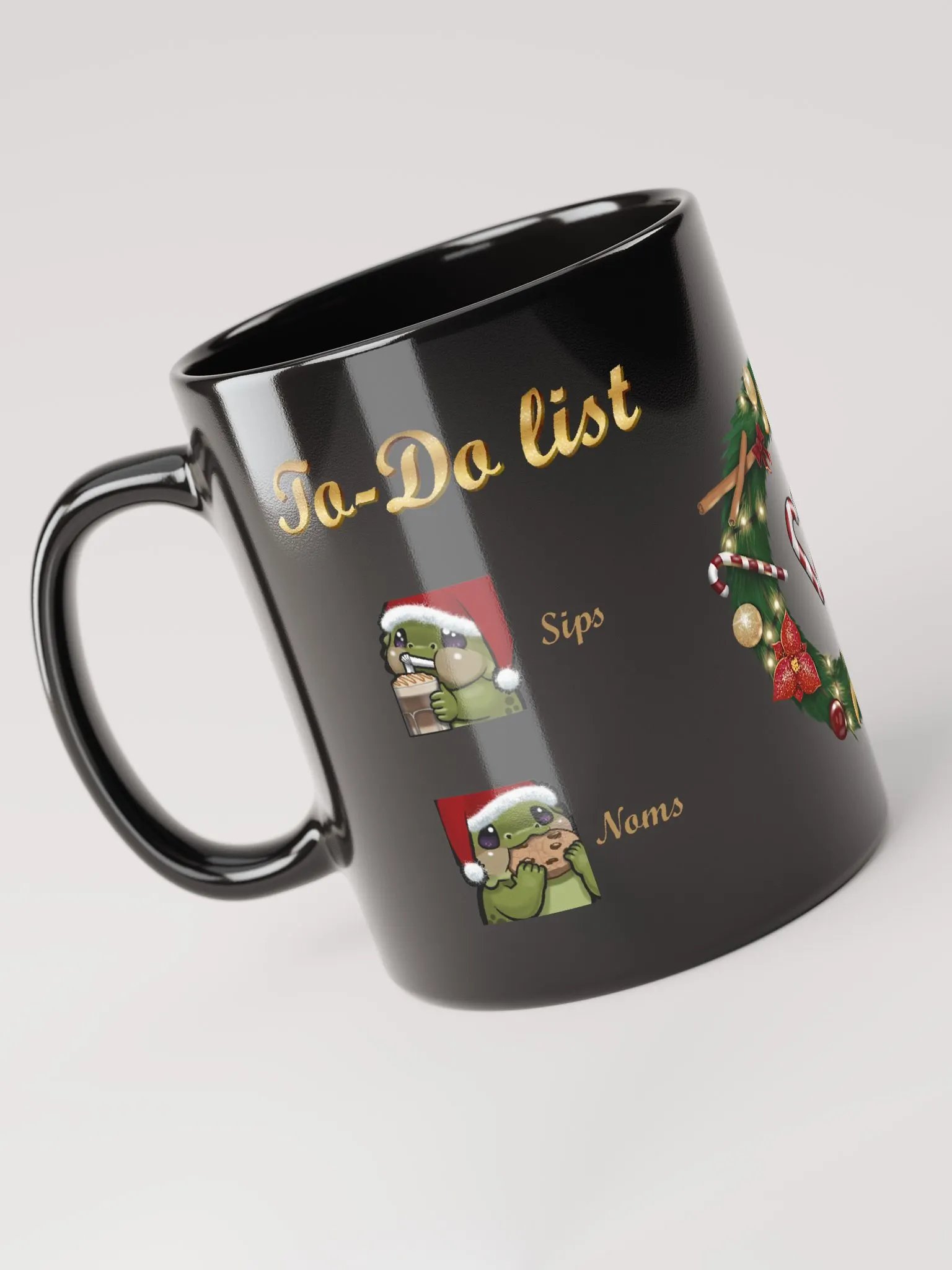 Lizzmas To-Do List Mug, black product image (1)