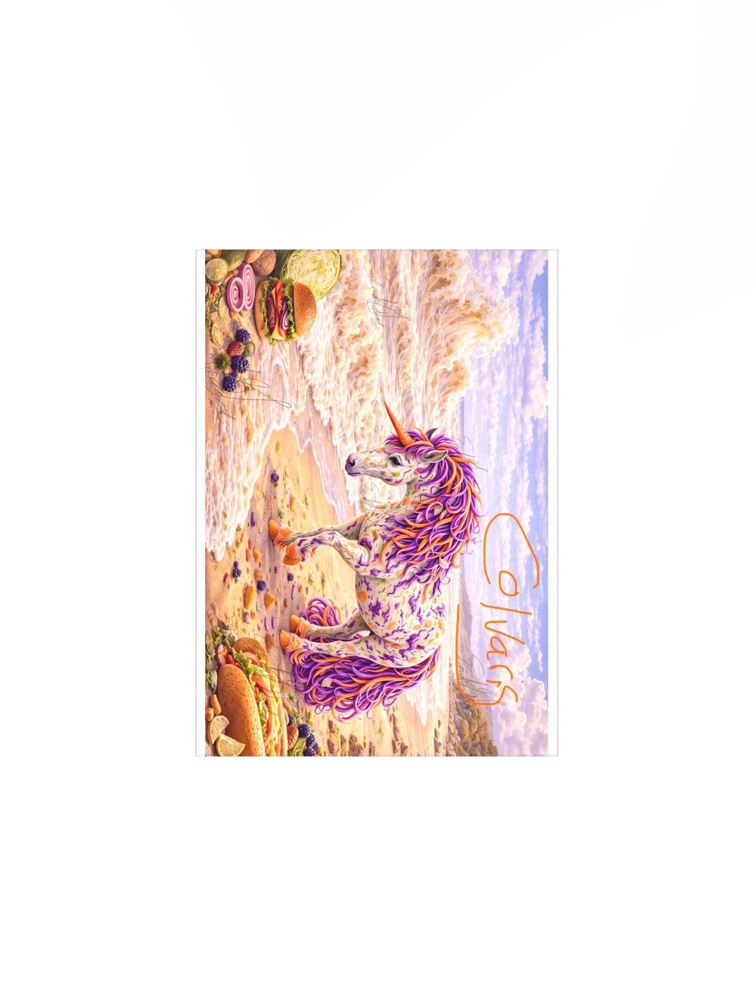 Colvaris — Foodie Unicorn Poster product image (1)