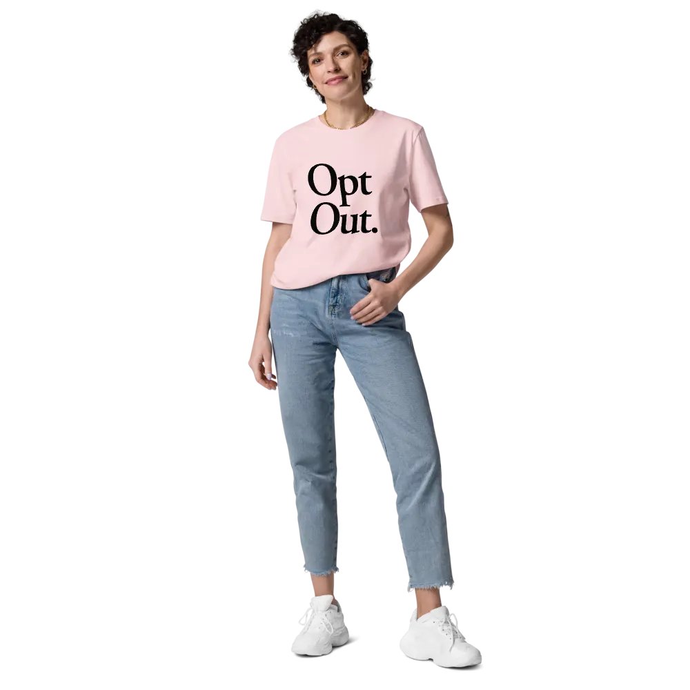 Opt Out Tee - 100% cotton product image (12)