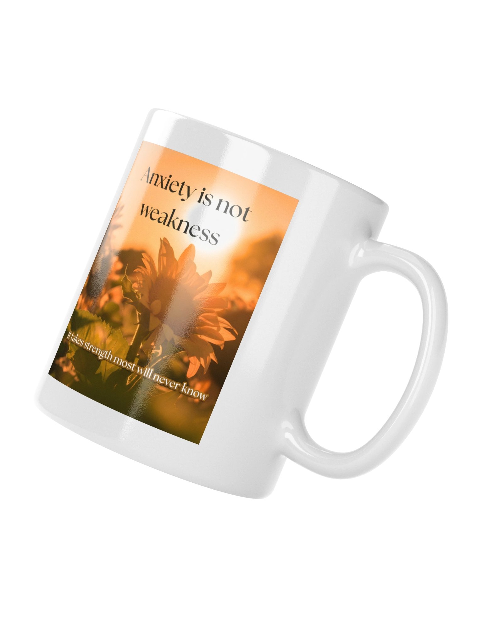 Mind Matter- Anxiety Takes Strength- White Mug product image (10)