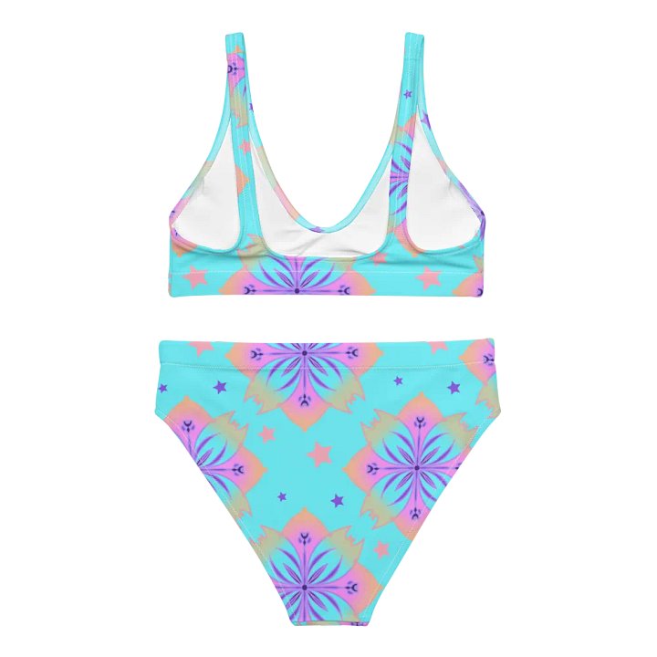 Pretty Pastel Bow Pattern High Waisted Bikini product image (2)