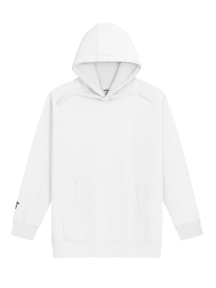 ONE KING Rooted IV Premium Soft Blend Hoodie with embroidered sleeve logo black print product image (2)