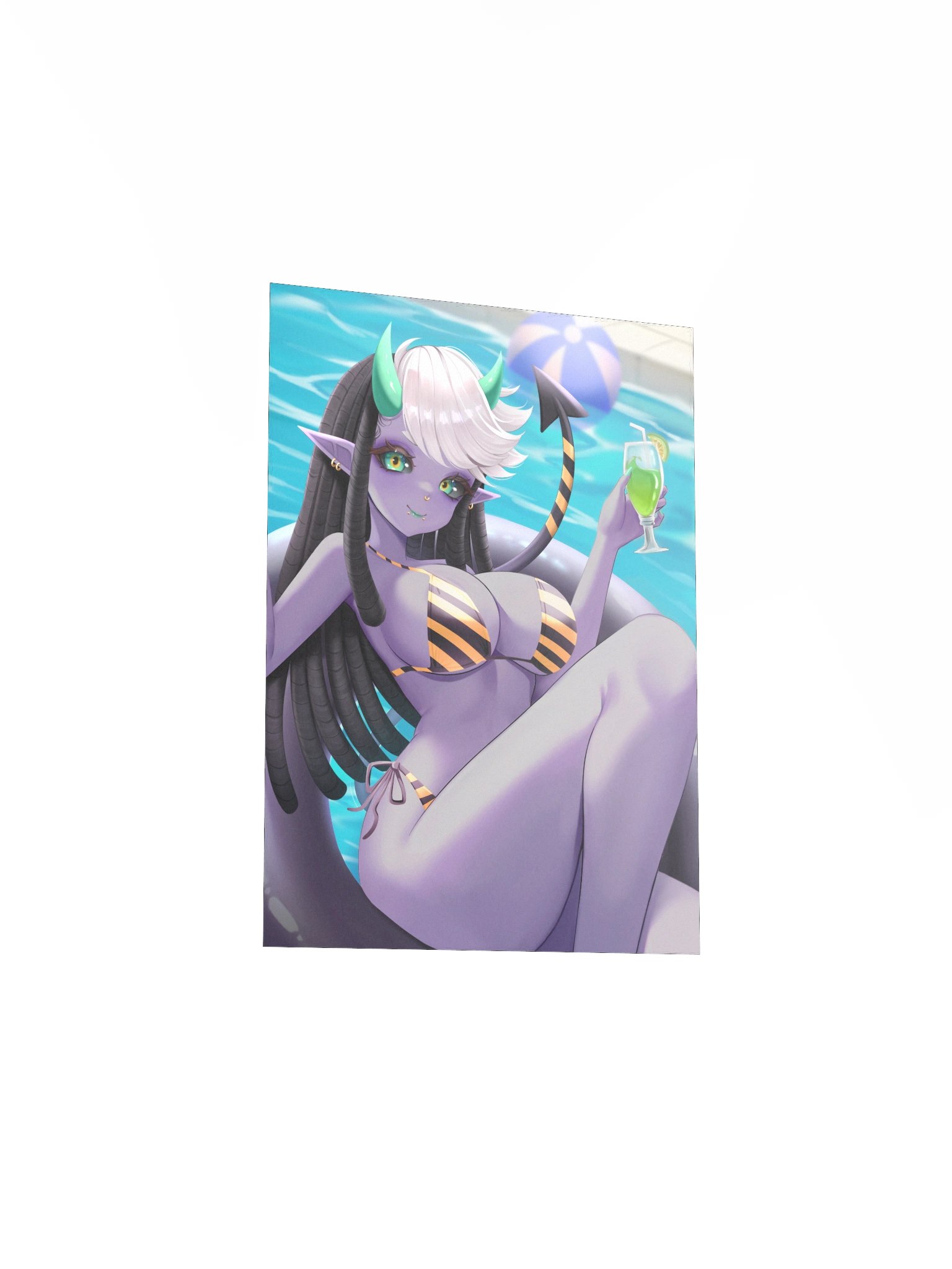 "Poolside Fun" Kimical Poster product image (3)