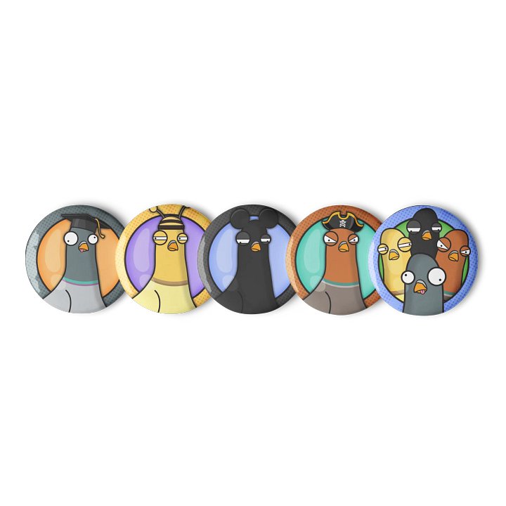 Pigeon Badges (Set C) product image (1)