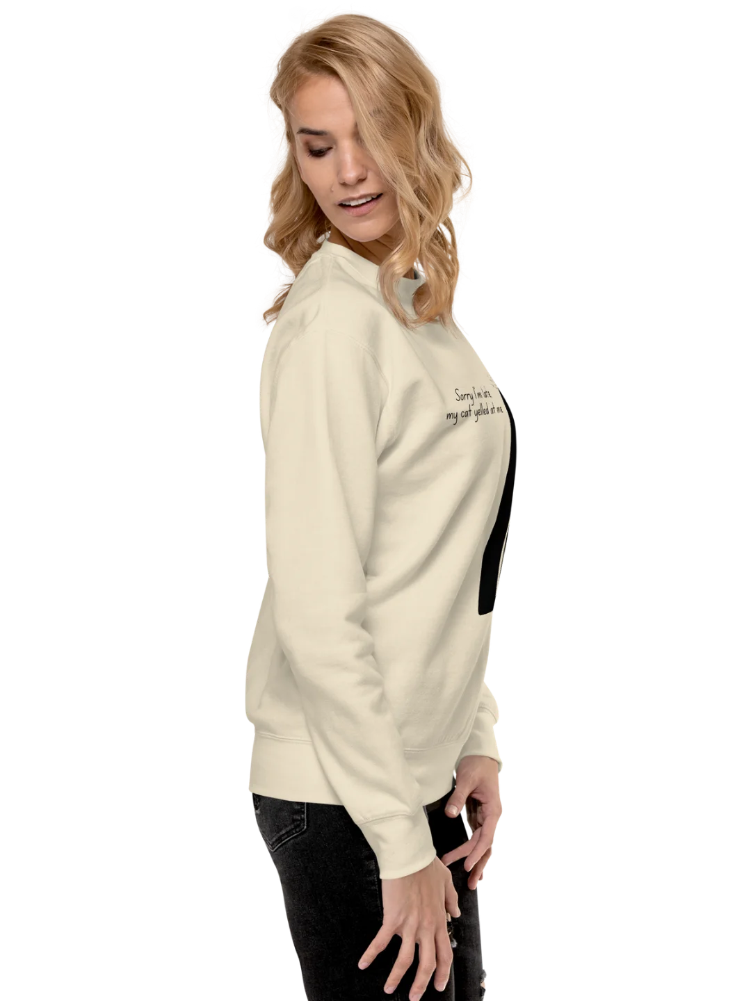 CAT YELLED AT ME — Midnight Cat Sweatshirt product image (9)