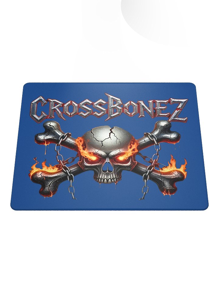 CROSSBONEZ Flaming Skull Gaming Mouse Pad product image (1)
