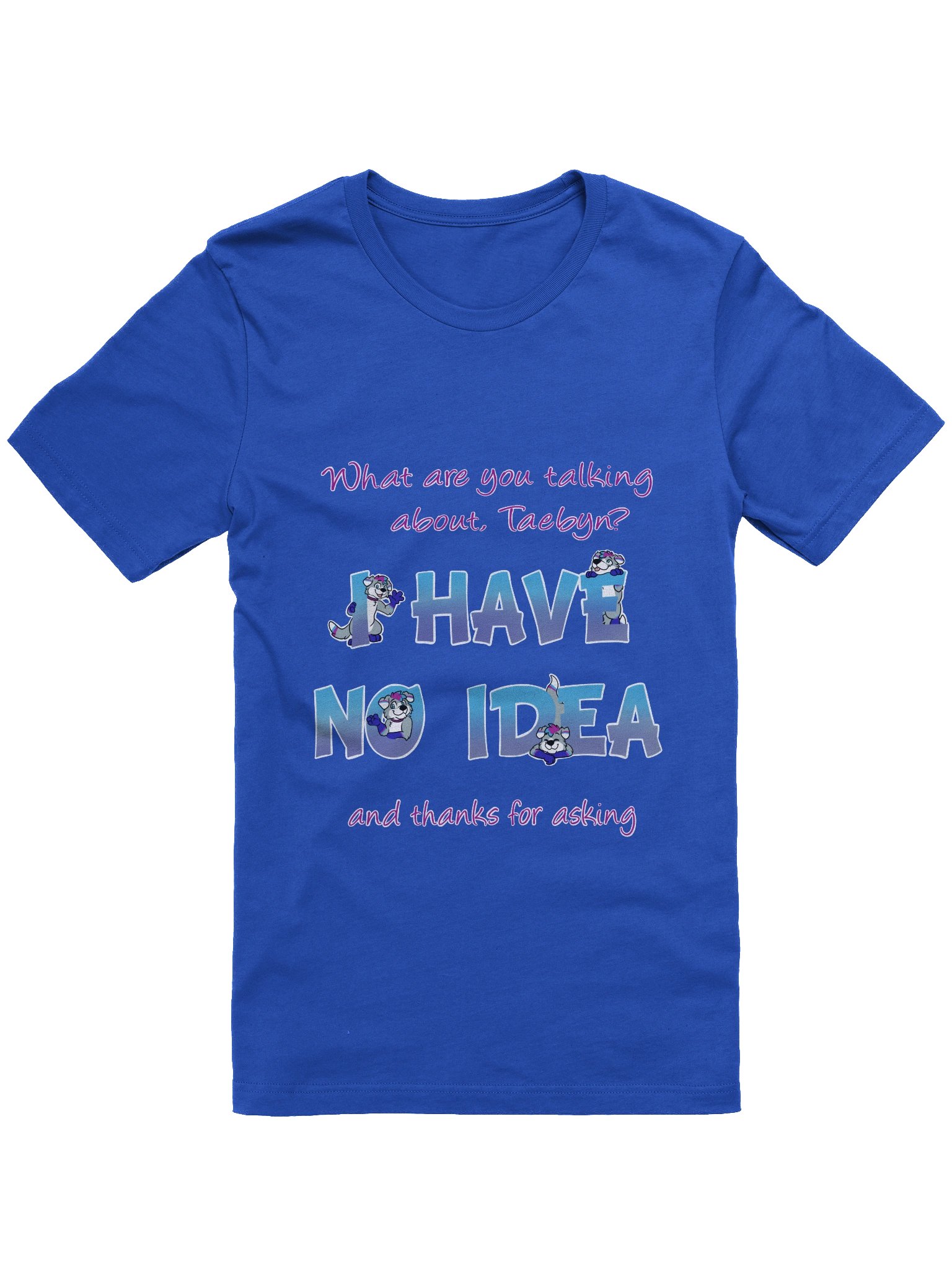 "No Idea" T-shirt (blue) product image (1)