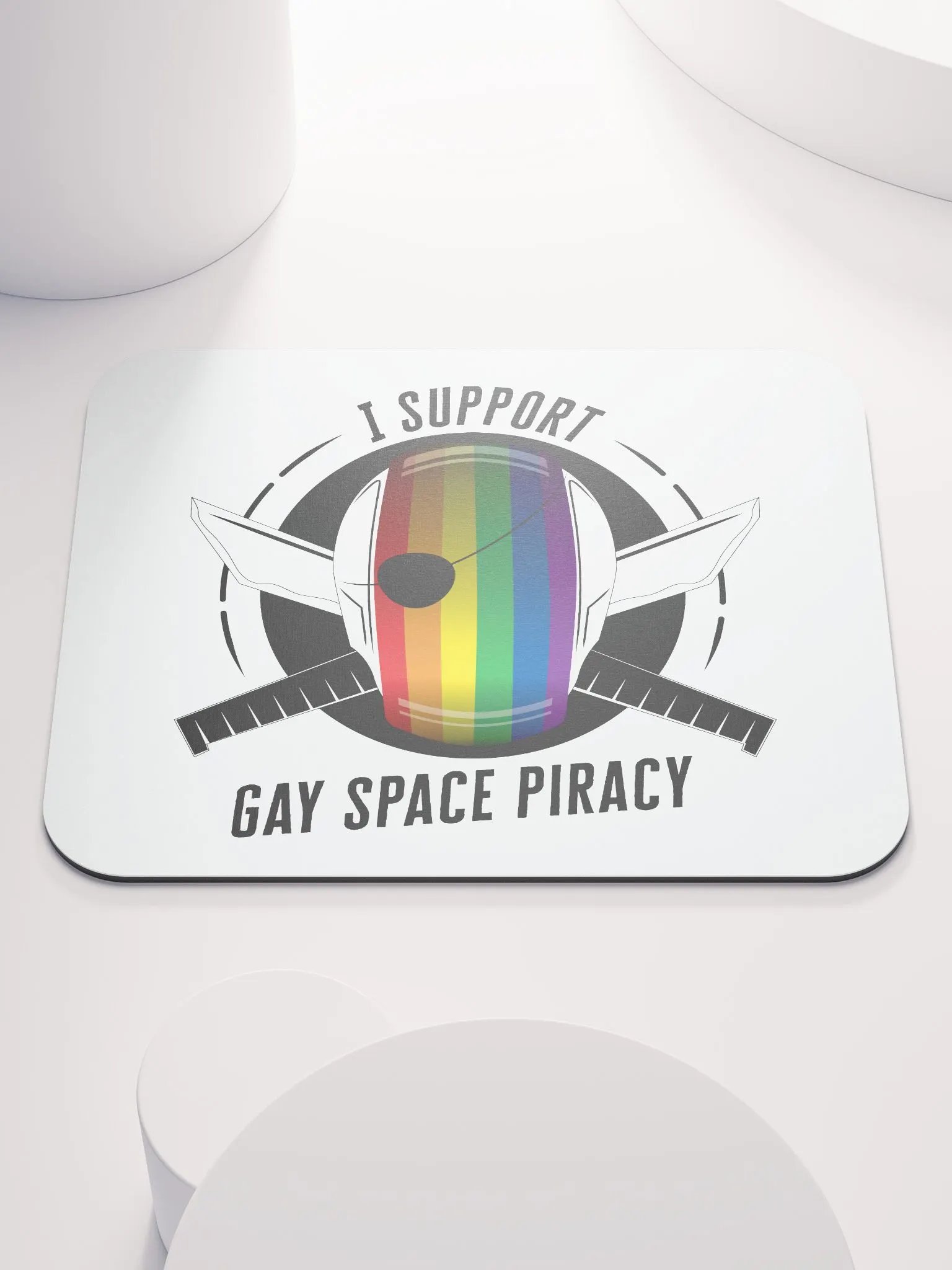 Gay Space Piracy Mouse Pad product image (1)