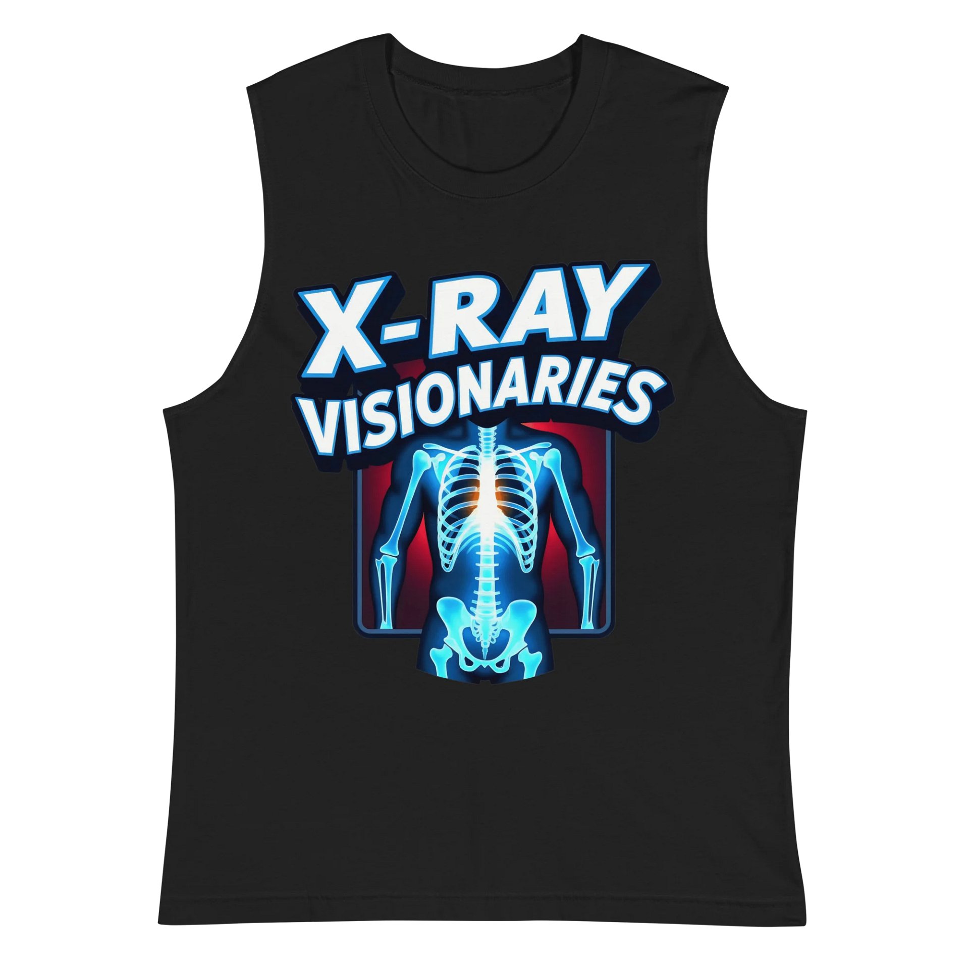 Glowing Skeleton X-Ray Muscle Tank product image (3)