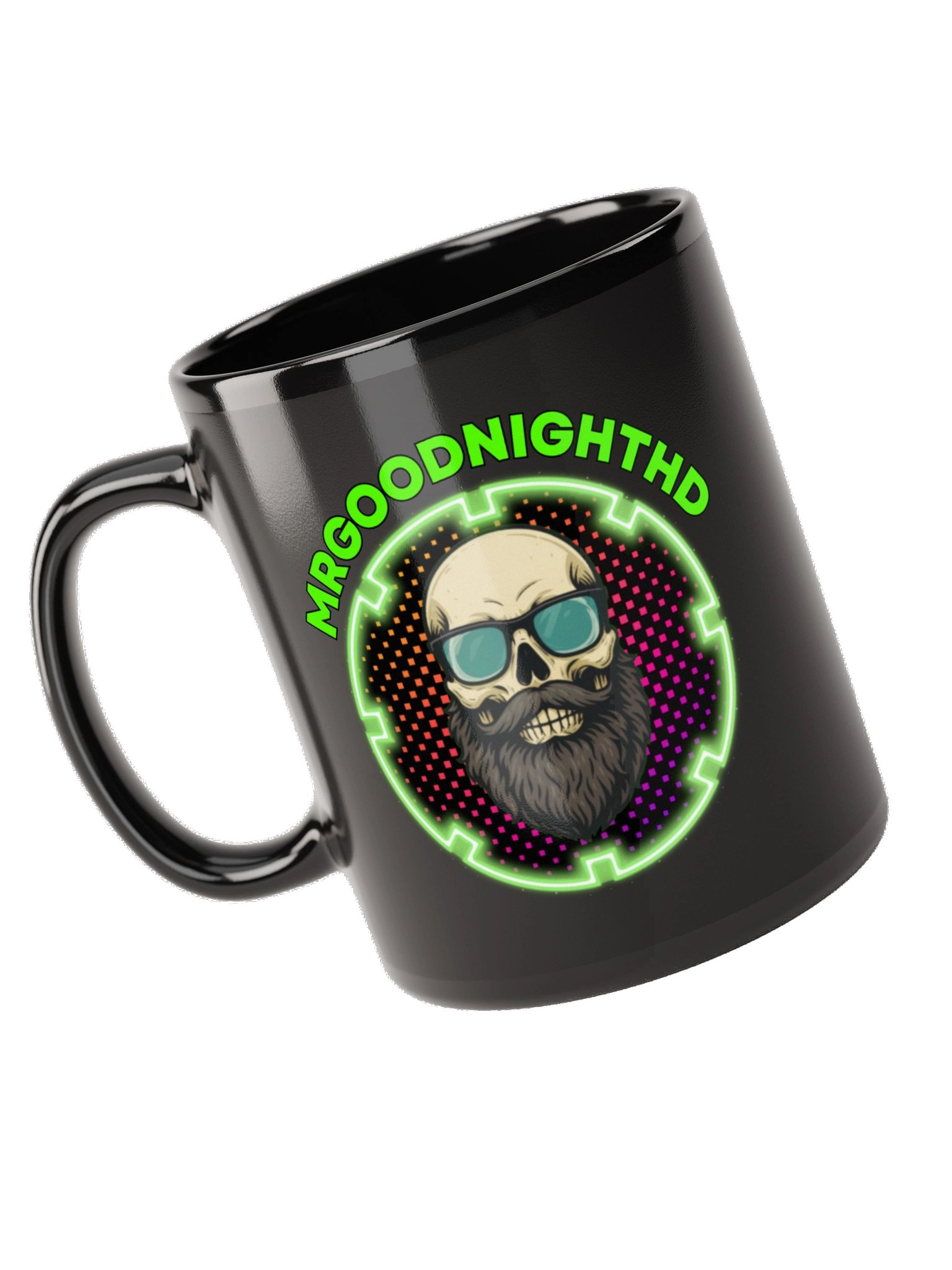 Official MRGOODNIGHTHD Skull Logo Ceramic Coffee Mug (Black) product image (10)