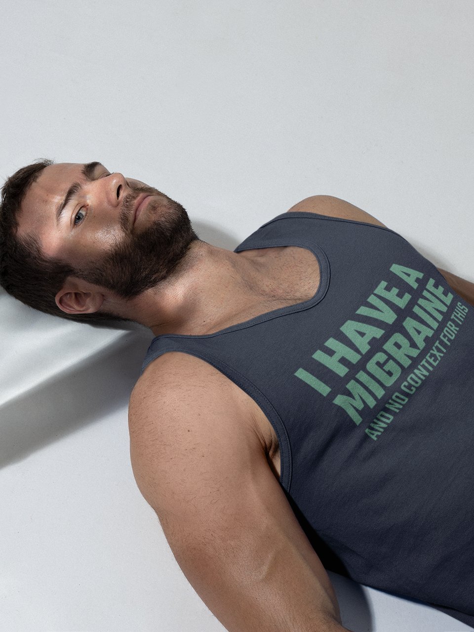 I have a migraine and no context jersey tank top product image (1)