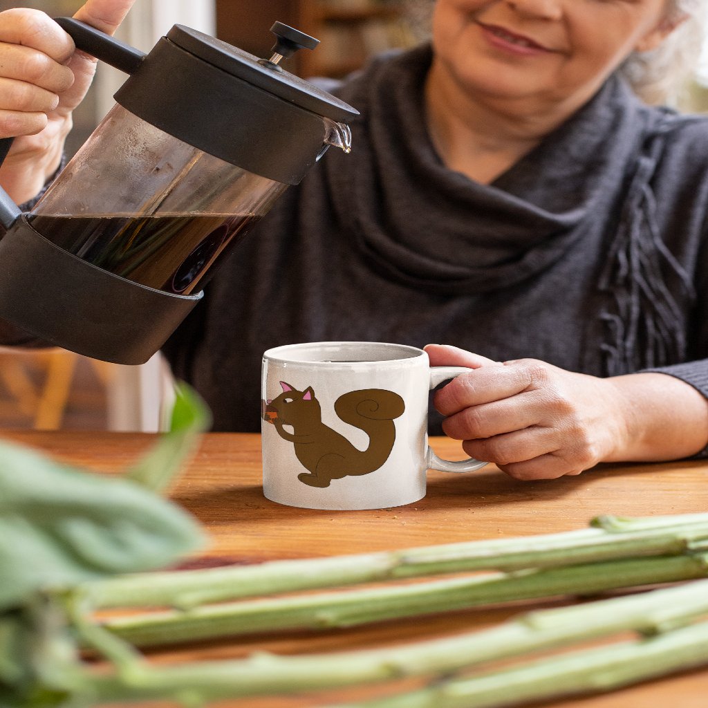 Squirrelly Delight White Glossy Mug product image (1)