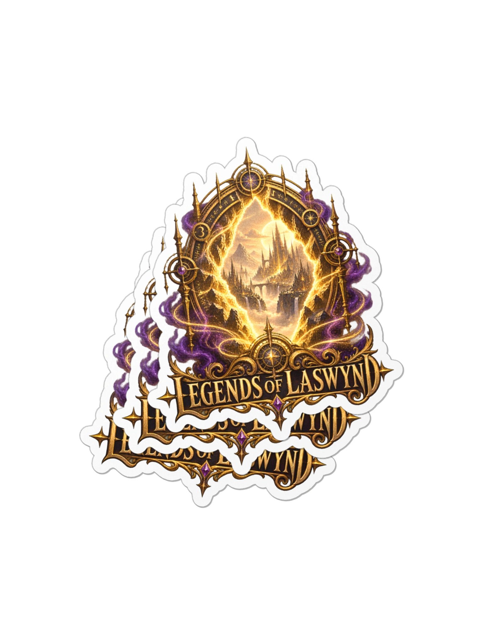 Legends of Laswynd — Golden Rift Sticker product image (2)