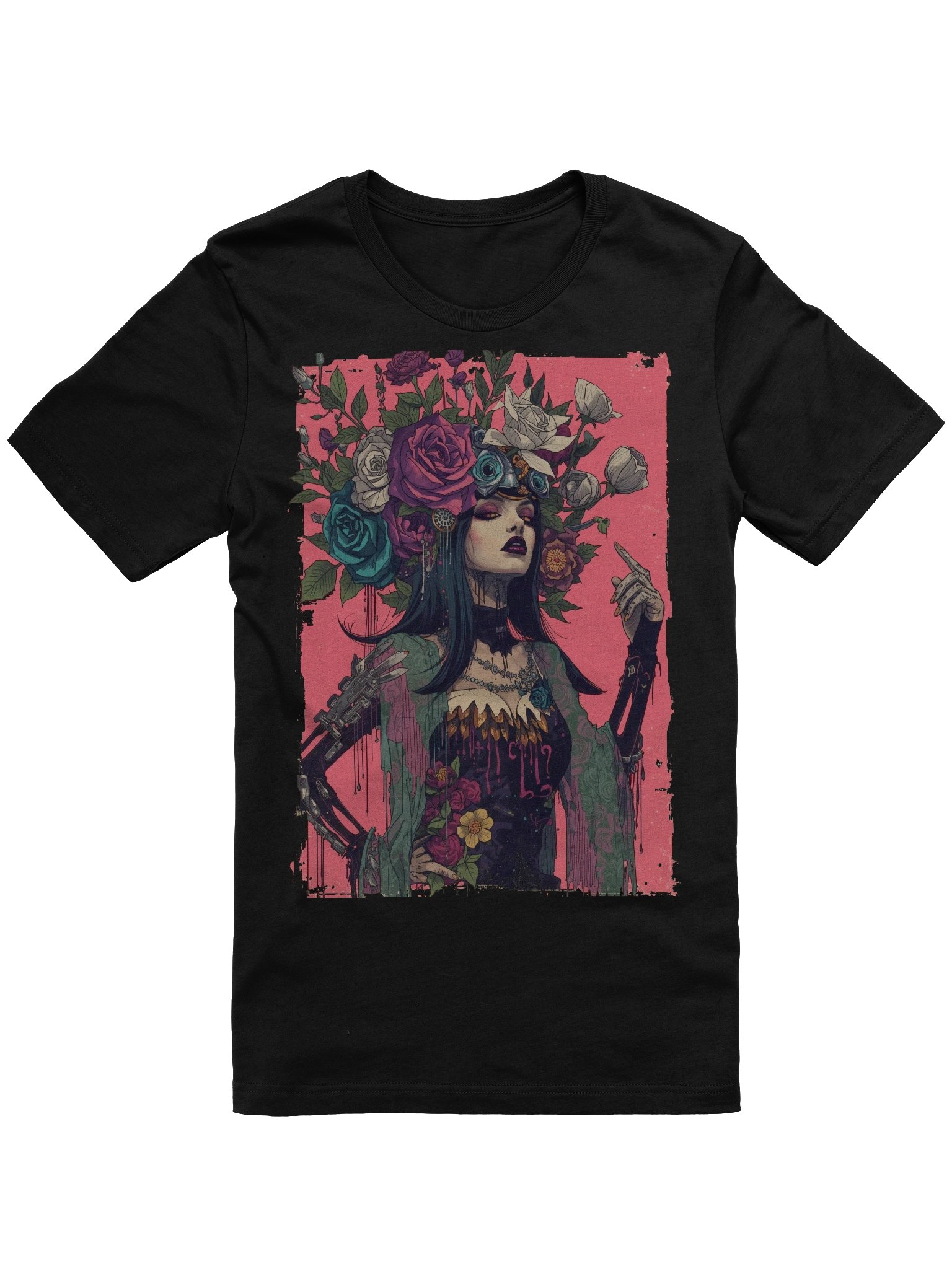 Cyber Rose Headdress Supersoft Tee product image (1)