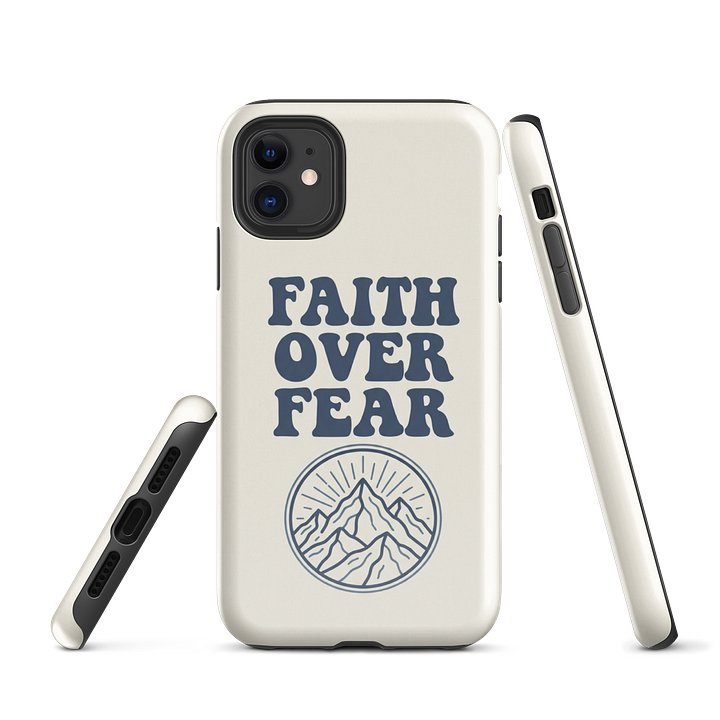 Faith Over Fear Mountain iPhone Tough Case product image (1)