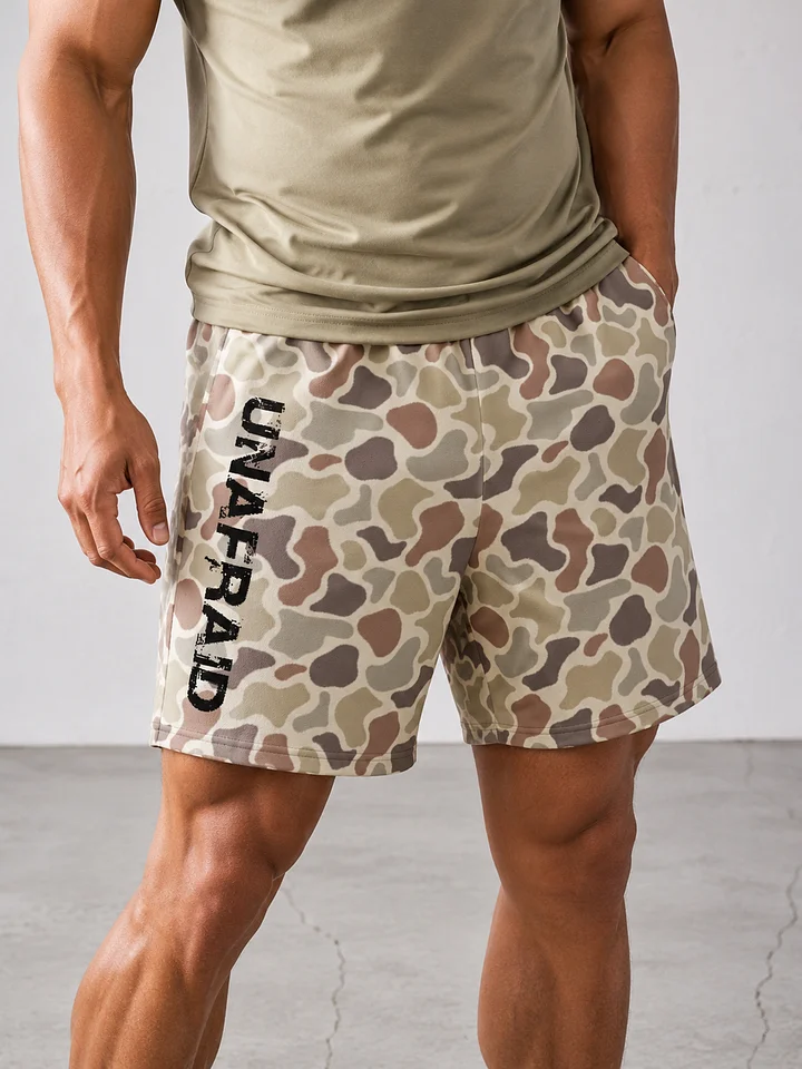 UNAFRAID Camo 7" Hybrid Training Shorts product image (1)