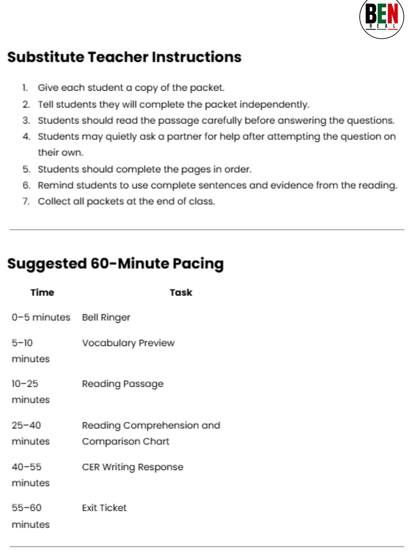 Black History 365 Sub Plan: Black Resistance Around the World| Middle School Social Studies | 60-Minute Lesson product image (3)