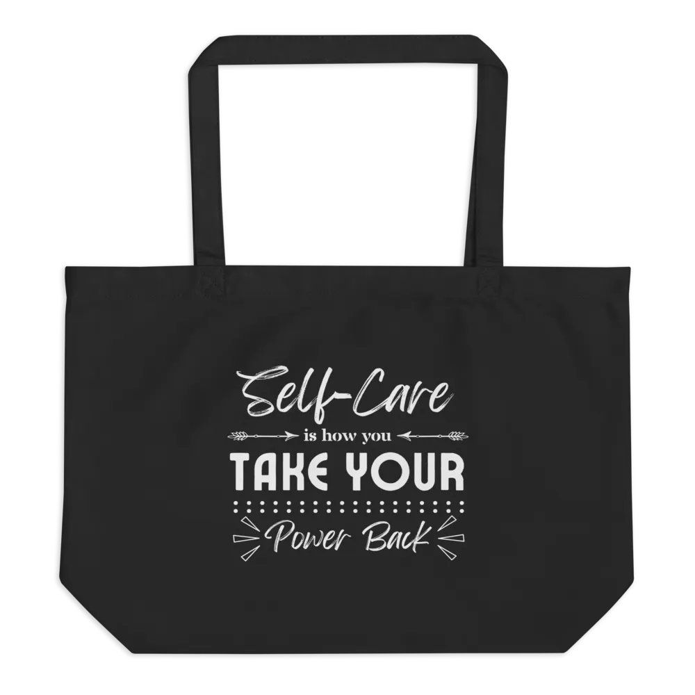 Self-Care Inspirational Eco-Friendly Tote Bag. product image (2)
