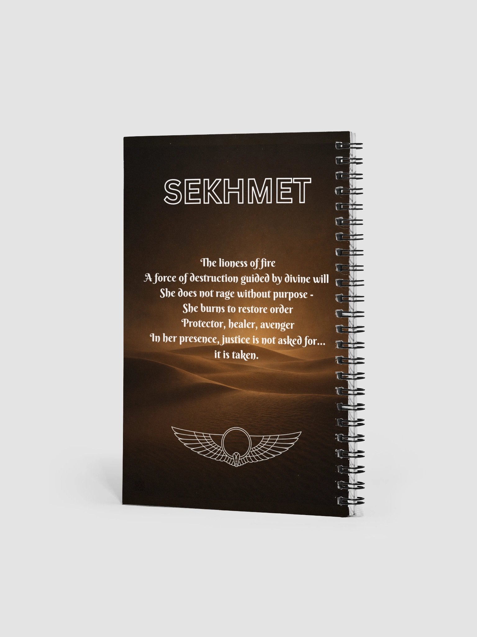 "Sekhmet - Egyptian Warrior Goddess" Spiral Notebook product image (2)