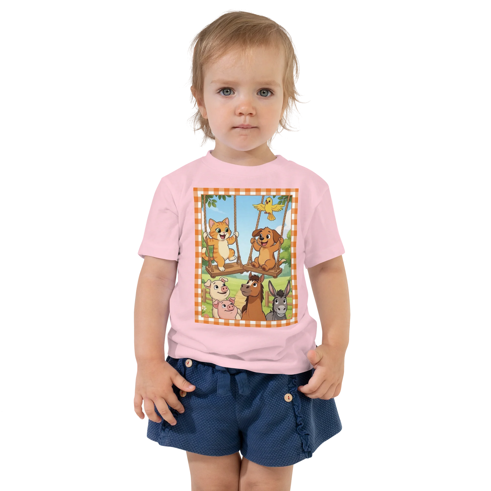 Farm Animal Swing Adventure Toddler Tee product image (1)