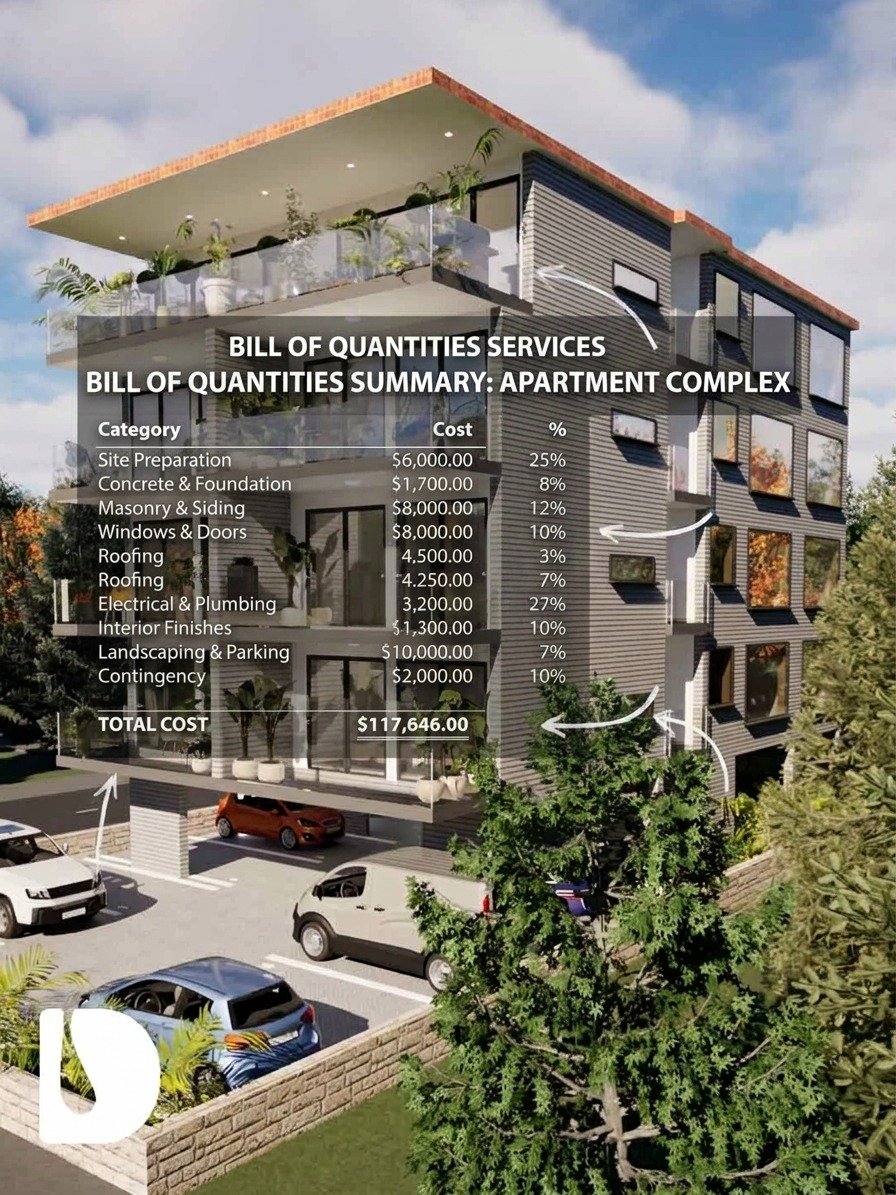 Bill of Quantities (BOQ) – 5-Storey 7-Unit Apartment Block | DA62301A product image (1)