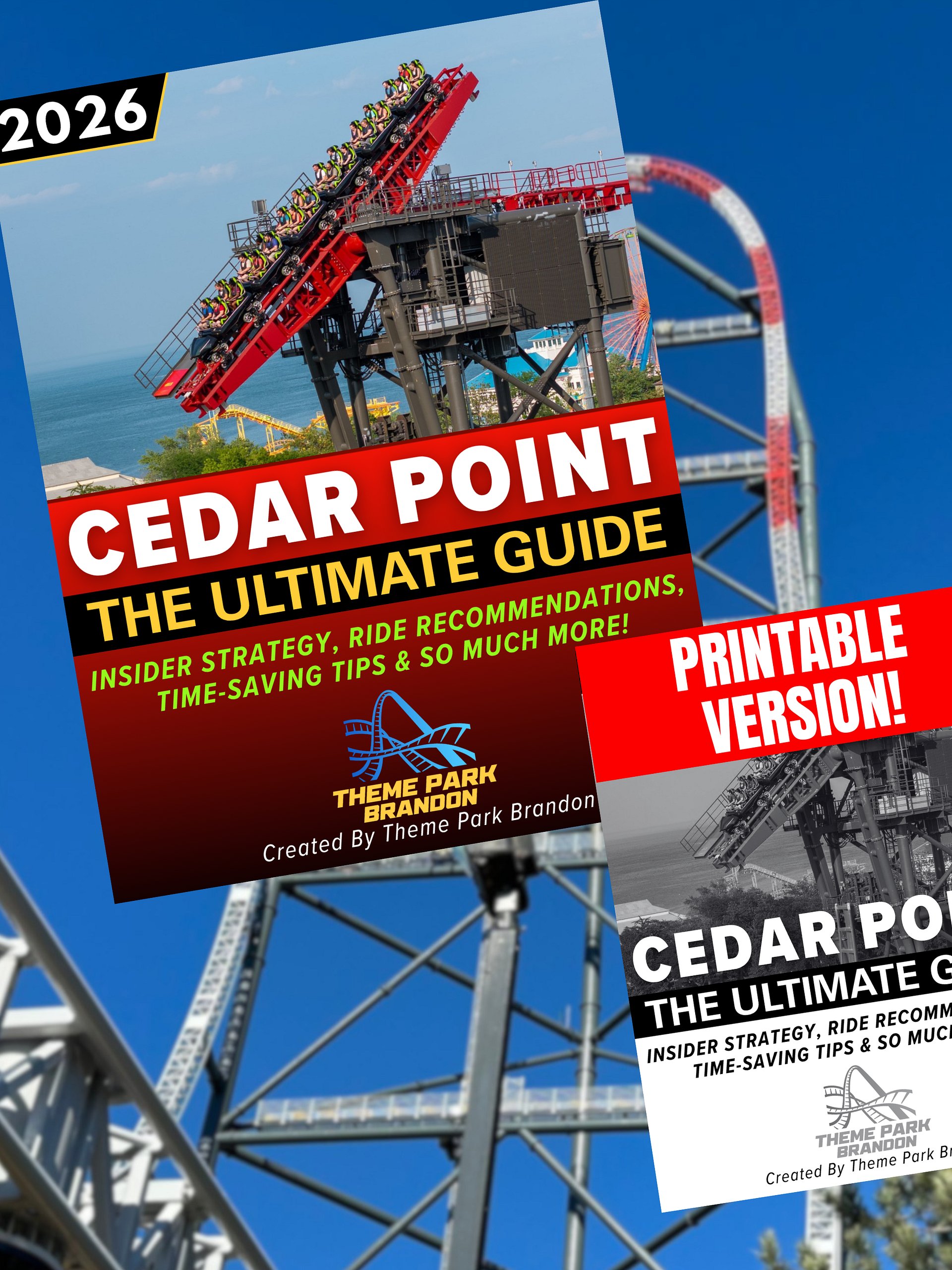 Cedar Point Ultimate Guide 2026 | 84-Page Printable Digital PDF + Printer-Friendly Edition, Instant Download product image (1)