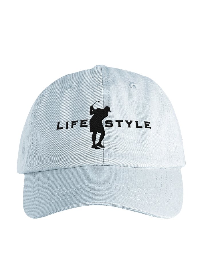 Modern Golf Swing Silhouette – Sport Minimalist Dad Hat product image (3)