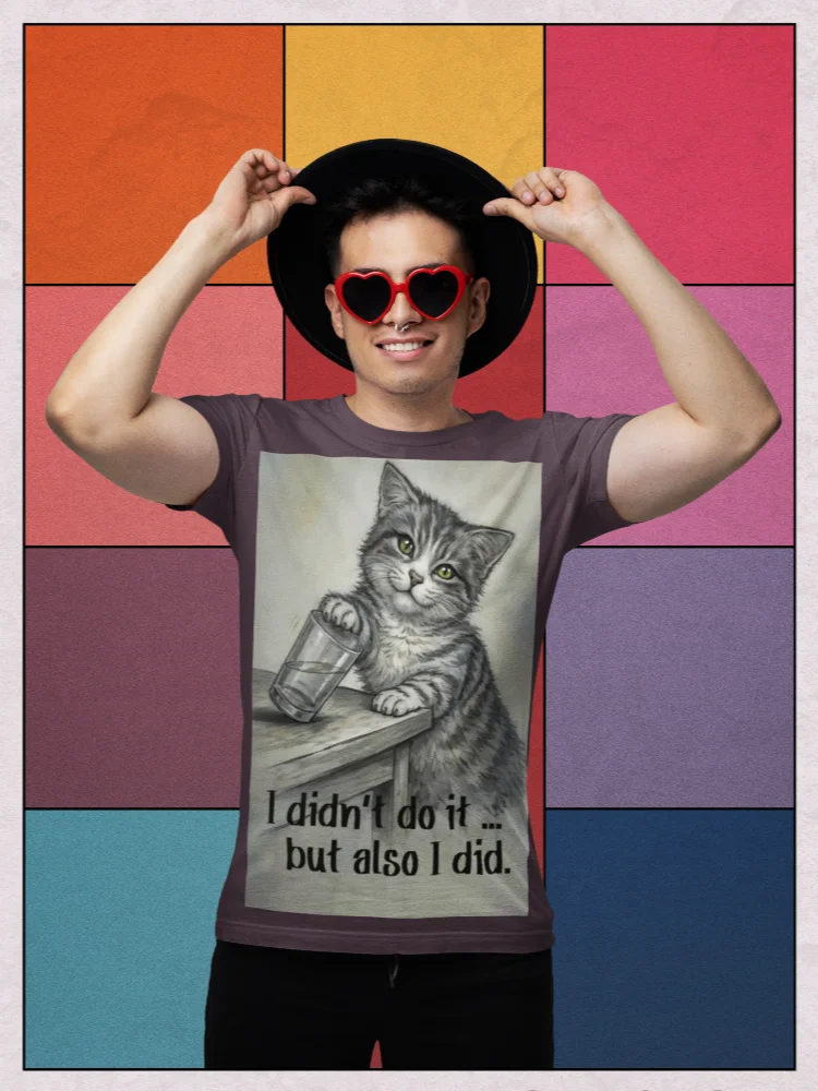 I Didn’t Do It Cat Shirt product image (7)