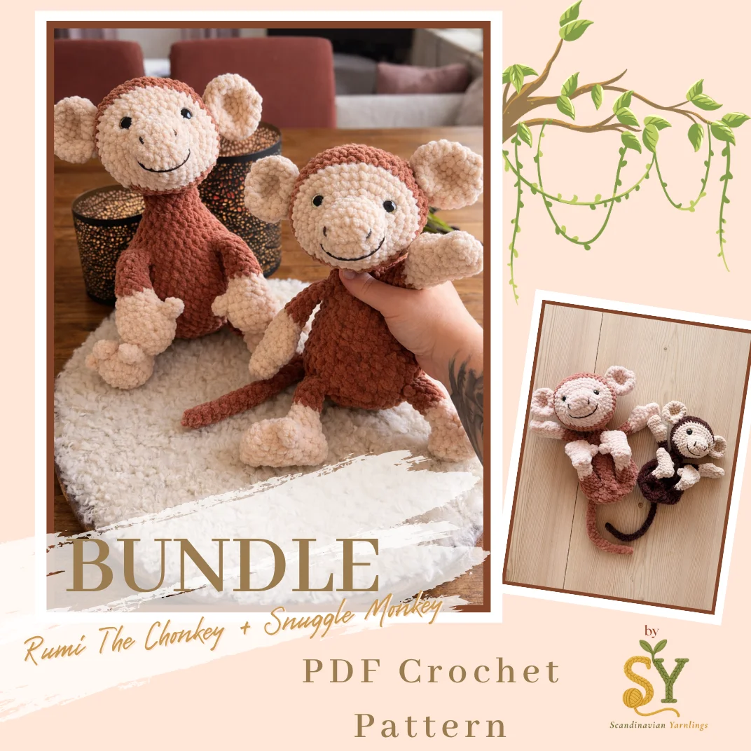 Crochet Pattern Bundle: Rumi the Monkey PDF product image (1)
