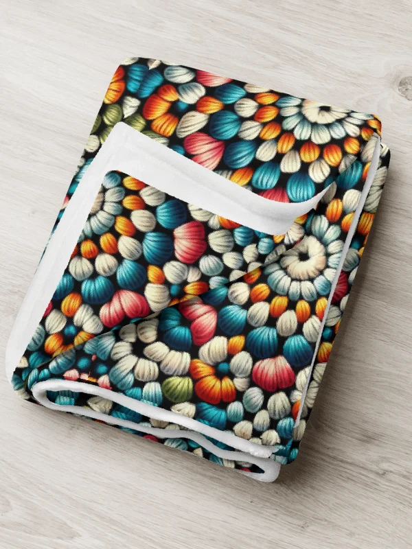 "Blue Kaleidoscope Comfort Throw Blanket" product image (1)