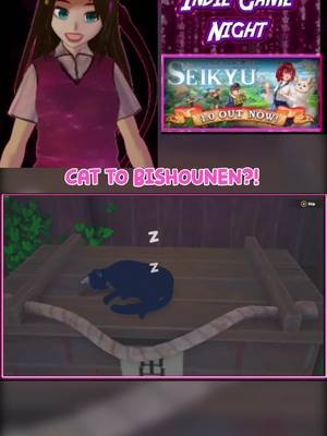 cat to bishounen transformation #TalesOfSeikyu #animegames #funnyreaction #vtuber #gaming #ClipGPT #streamladder