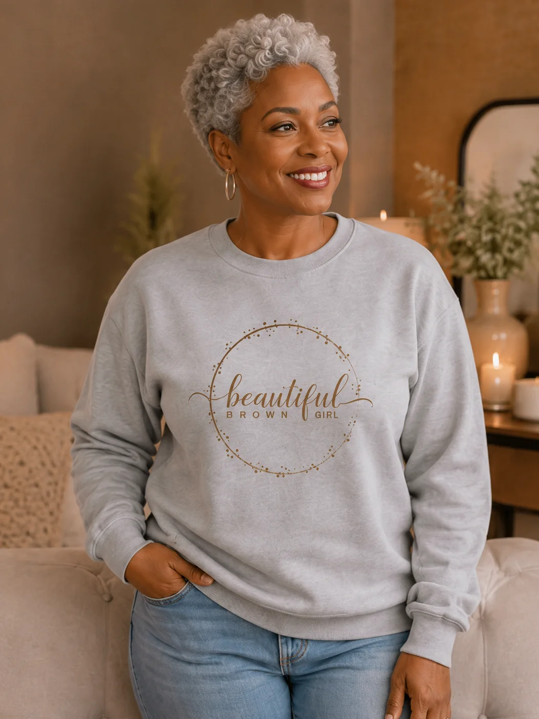Beautiful Brown Girl Signature Sweatshirt product image (1)