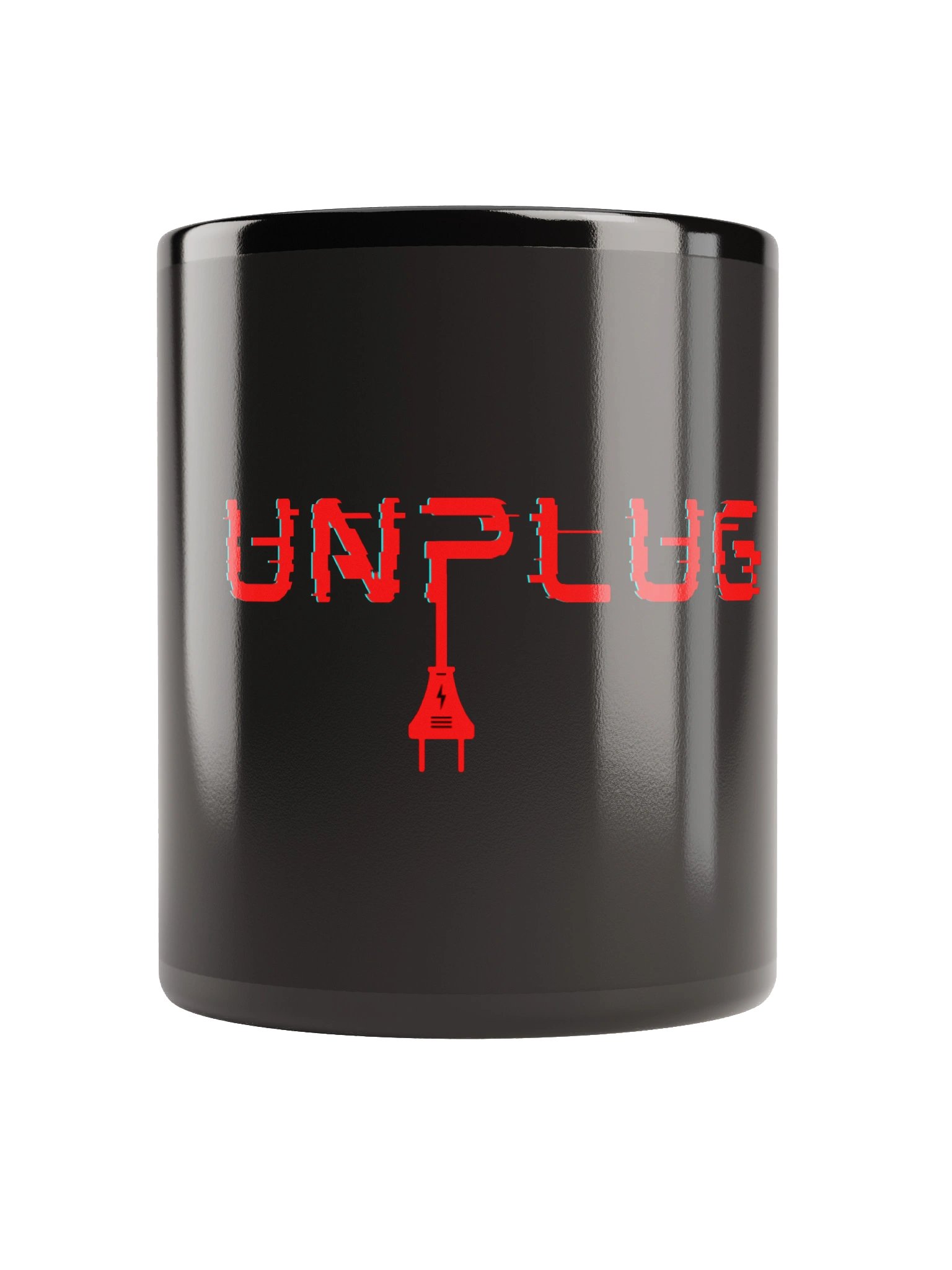 UNPLUG Logo Black Coffee Mug product image (3)