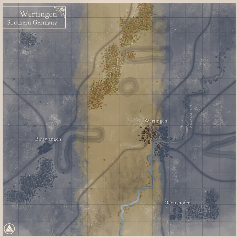 Wertingen battle map. product image (2)
