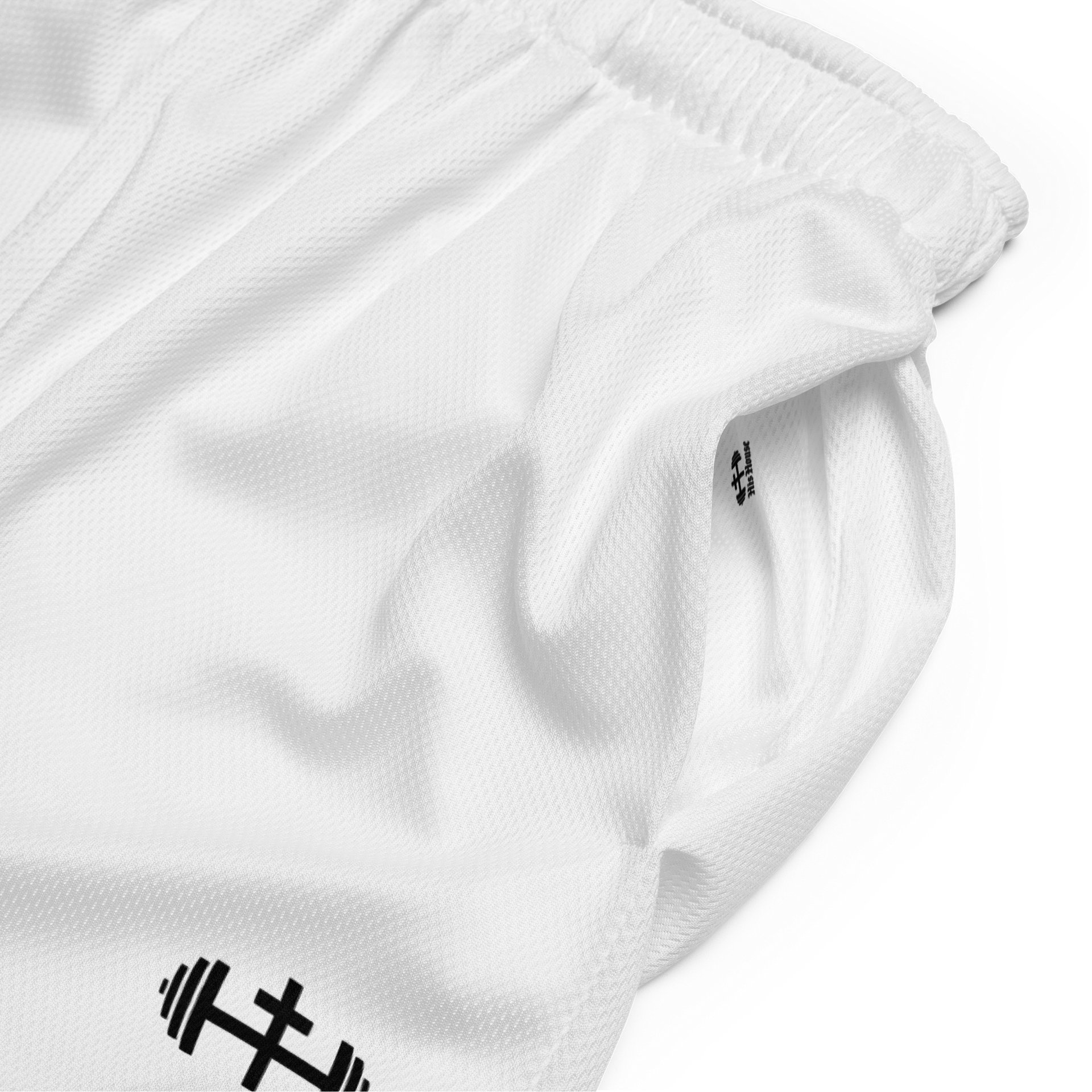 His House Unisex Perfomance Mesh Shorts - White product image (5)