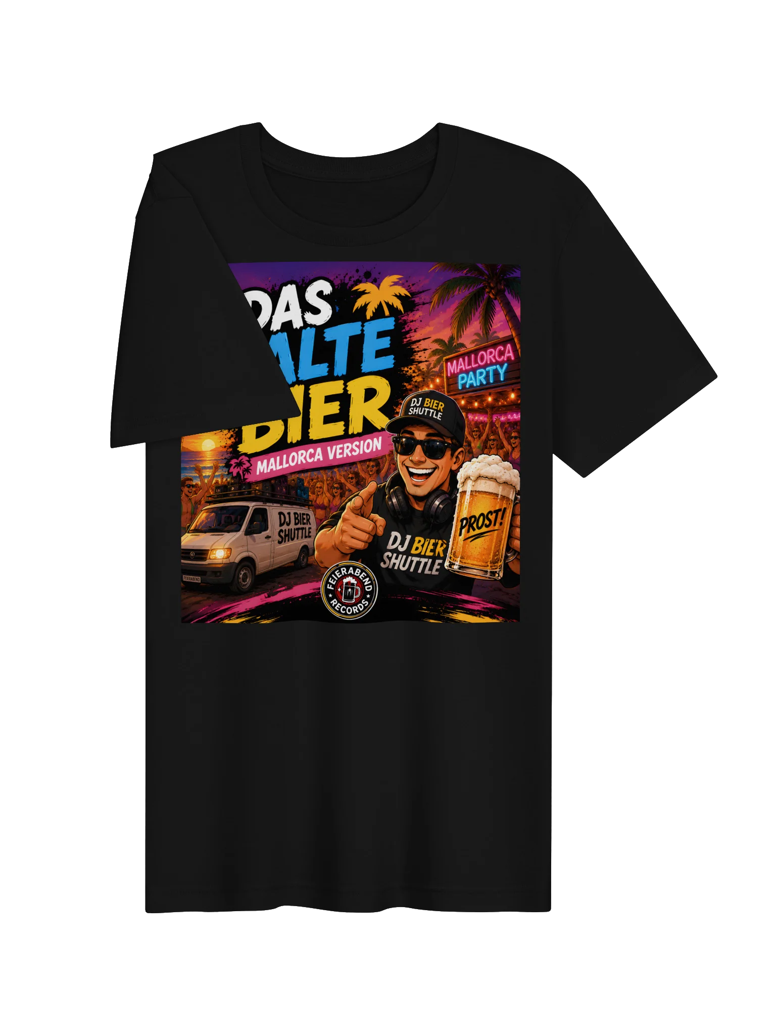 DJ Beer Shuttle Woman T-Shirt black "Das kalte Bier - Mallorca Version" product image (3)